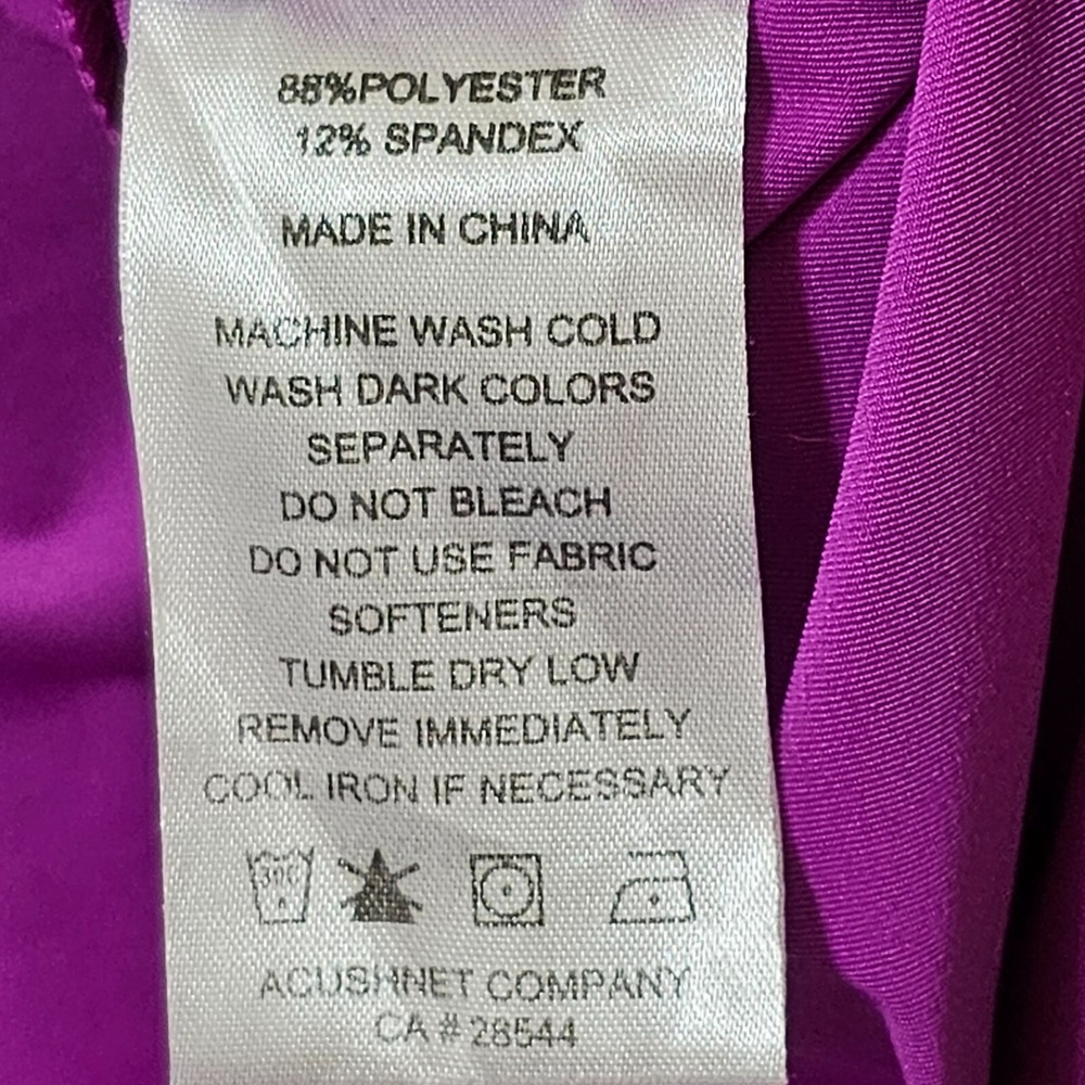 FootJoy Polo Shirt Men's XL Deep Magenta Purple Embroidered‎ Logo Short Sleeve - Picture 13 of 13